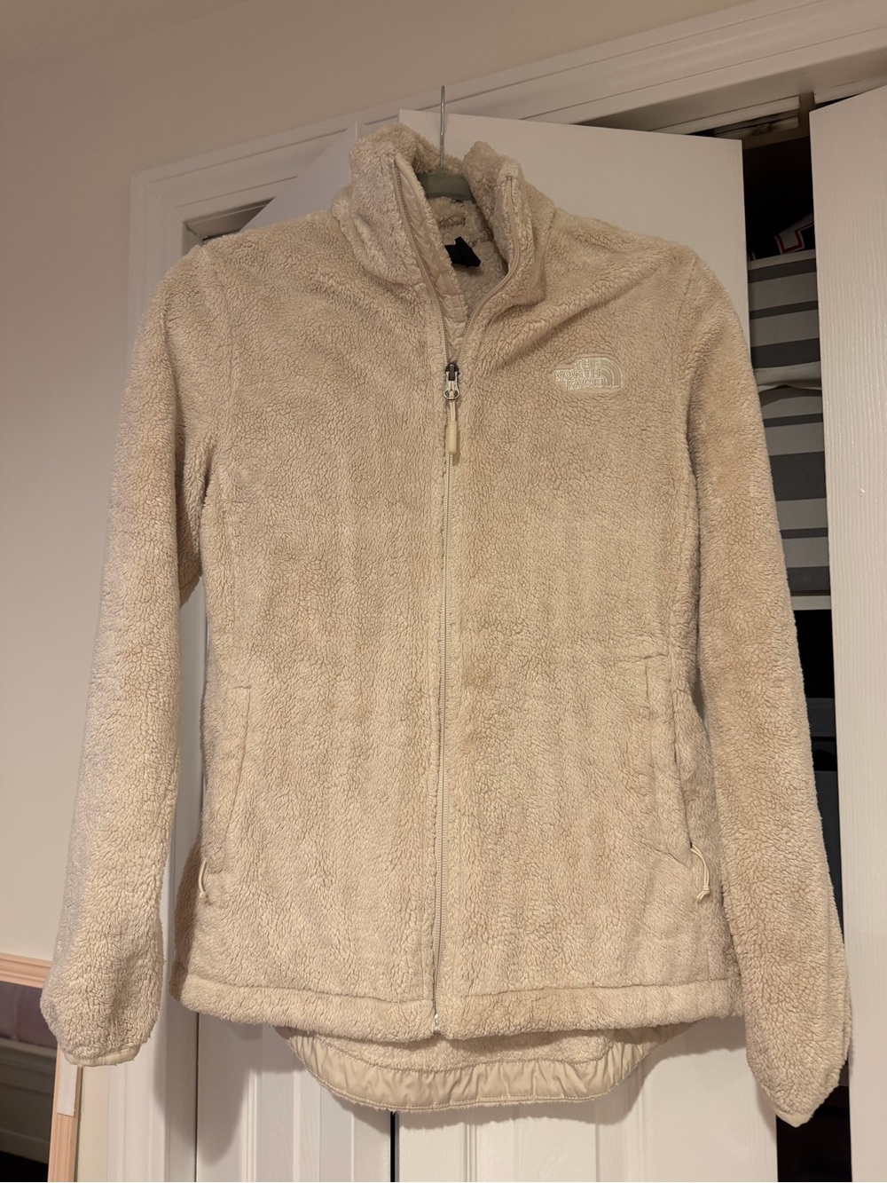The North Face Women's Cream Teddy Fleece Zip Jacket